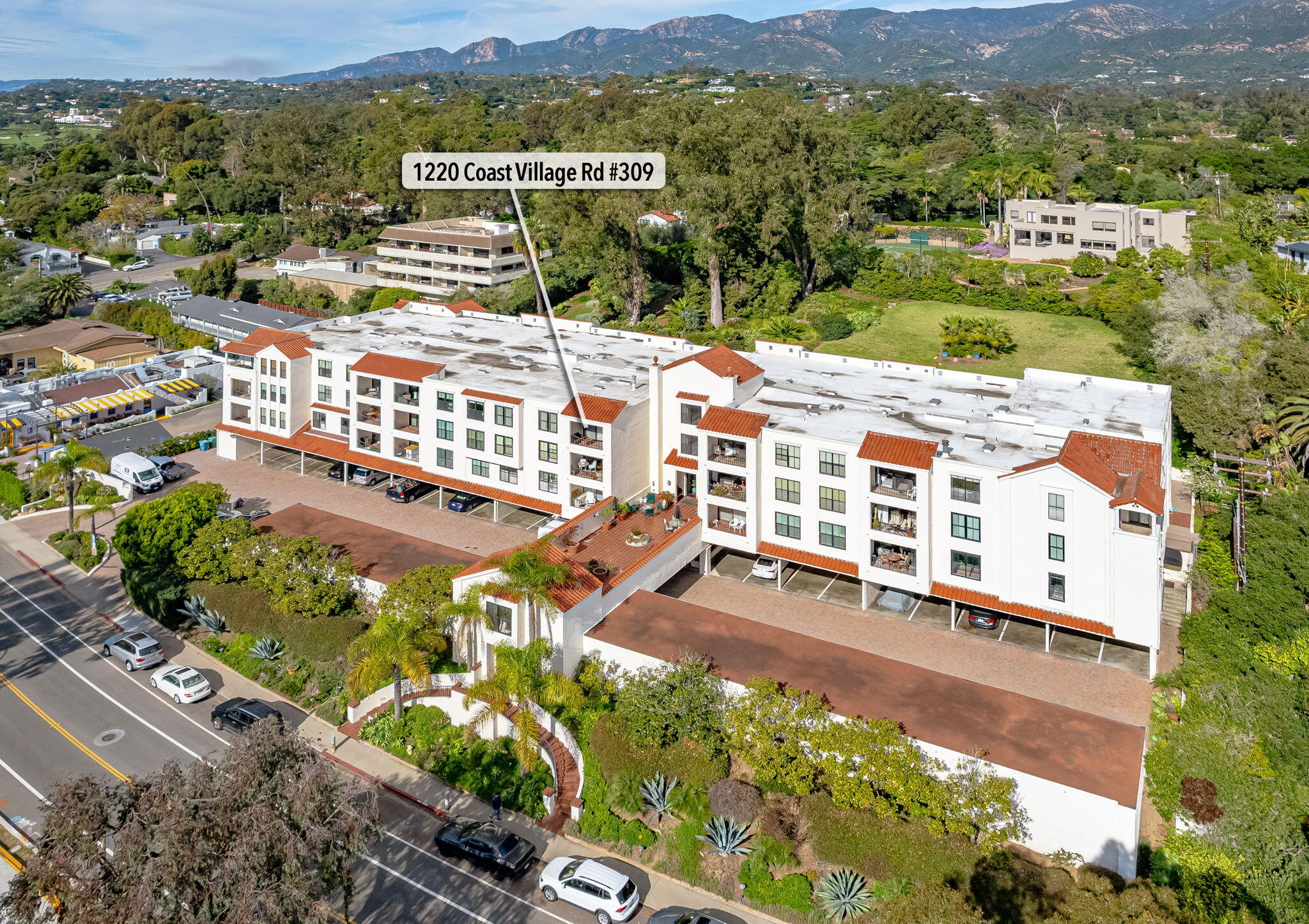 1220 Coast Village Road, Unit 308 Santa Barbara, CA 93108 - Photo 24 of 26 03-1220 Coast Village Rd (aerial)