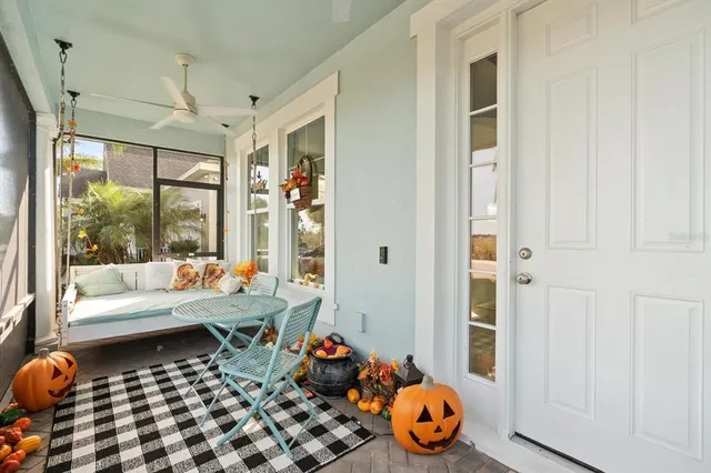 a room with furniture and window