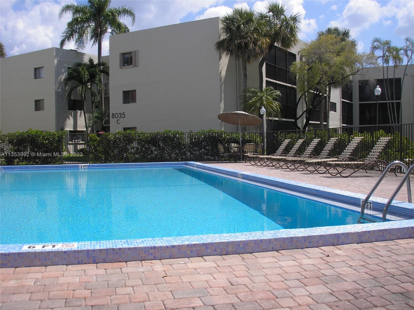 8035 Southwest 107th Avenue, Unit 317 Miami, FL 33173 - Photo 16 of 17 a house with a garden space