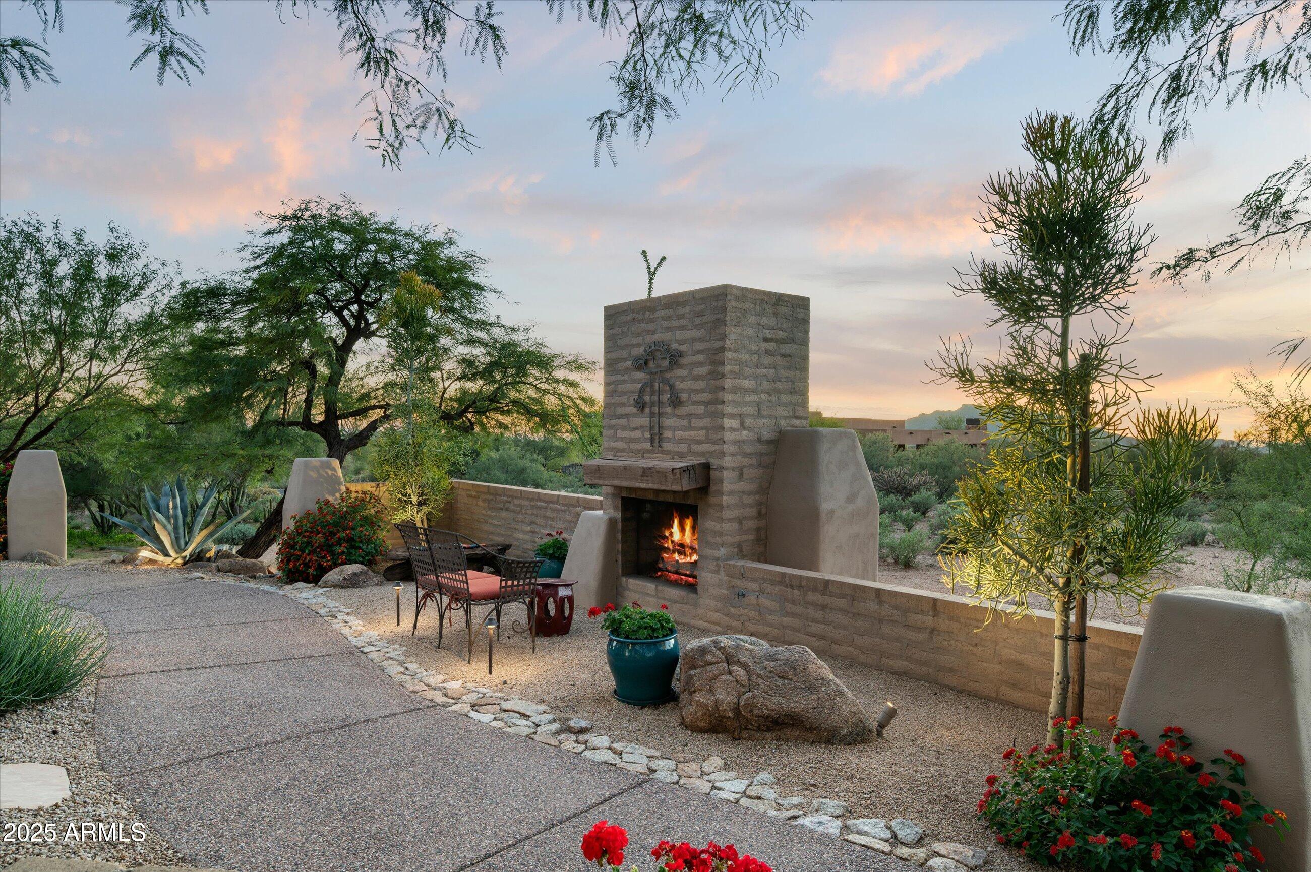 Adobe Fireplace Greeting