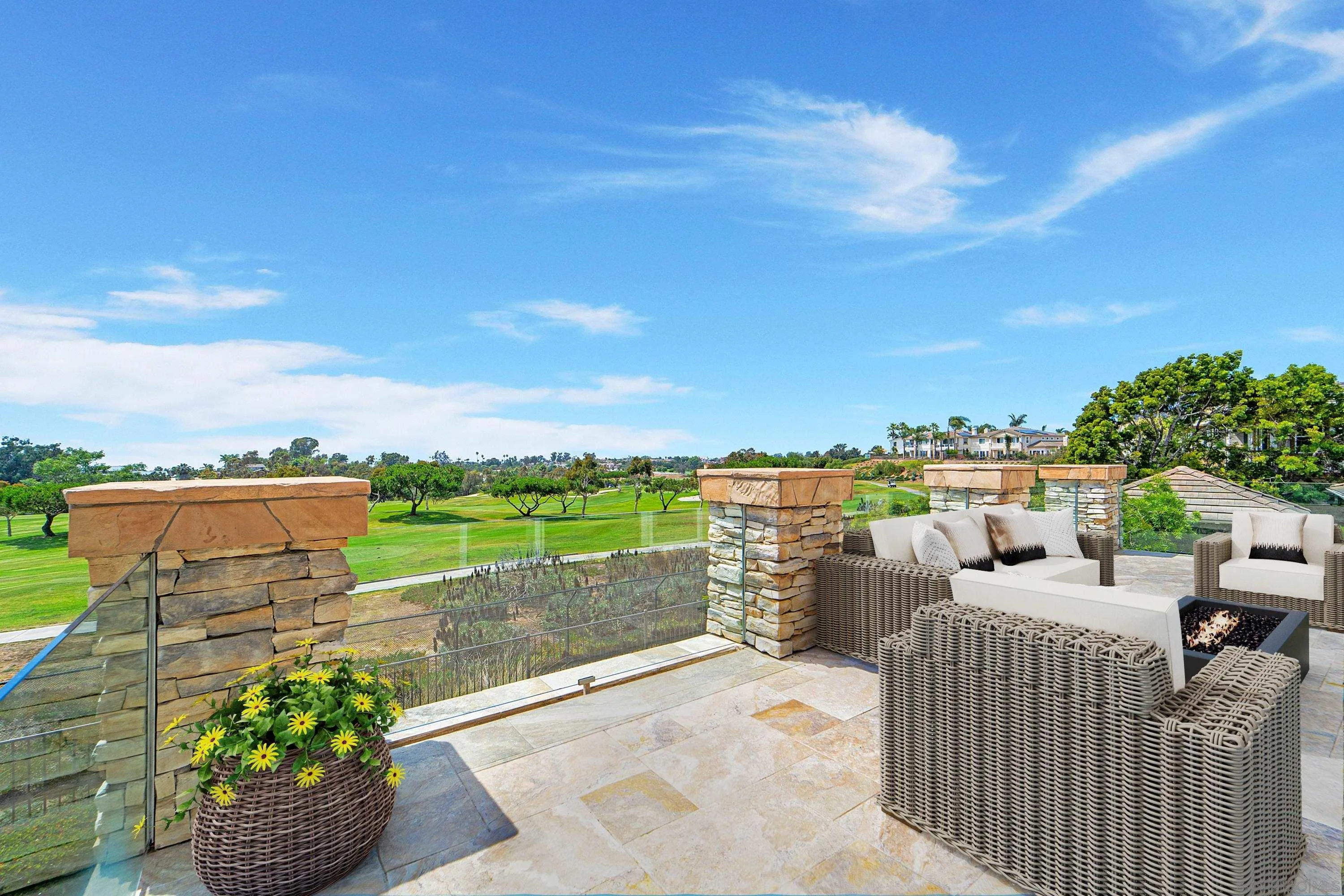 698 Cypress Hills Drive Encinitas, CA 92024 - Photo 25 of 67 a view of a terrace with couches and city view