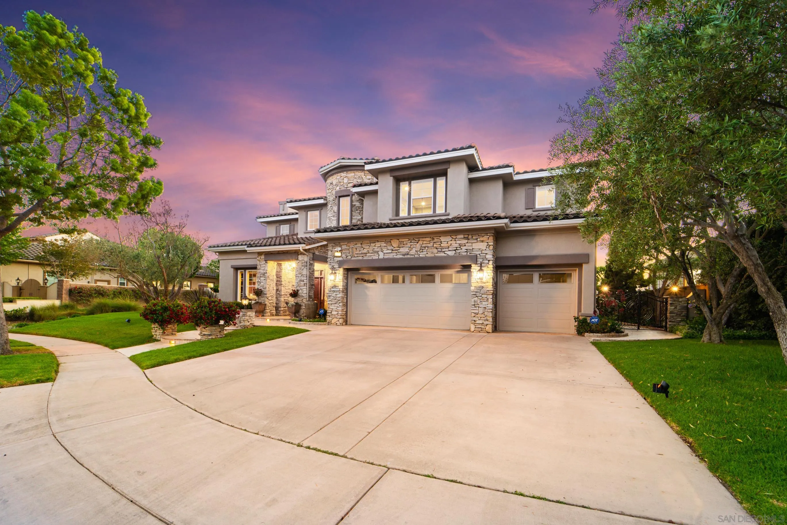 698 Cypress Hills Drive Encinitas, CA 92024 - Photo 56 of 67 a front view of a house with yard and green space