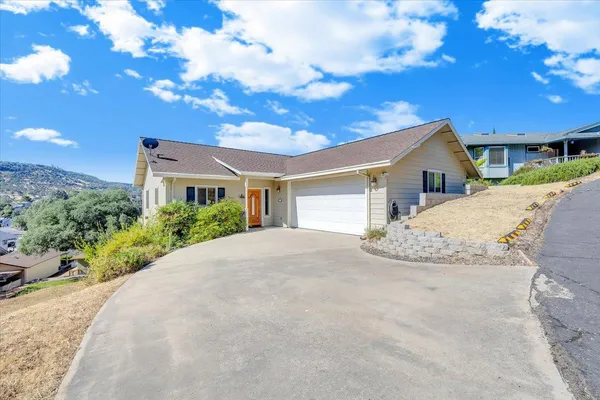 a view of balcony with furniture
