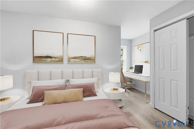 a living room with a couch and a table