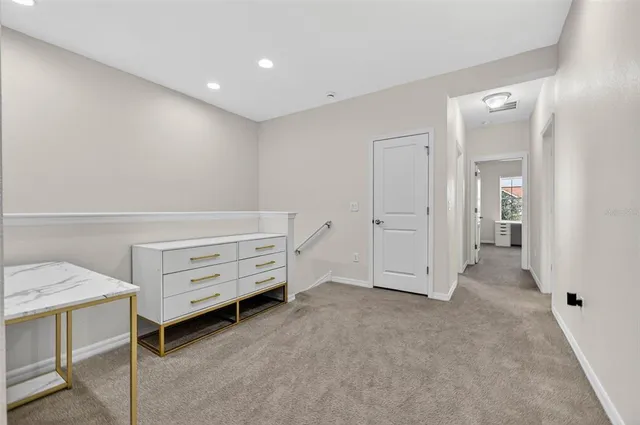 a view of an empty room