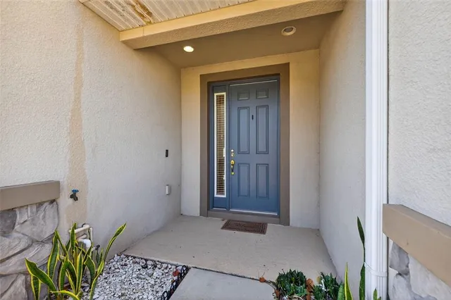 a view of front door