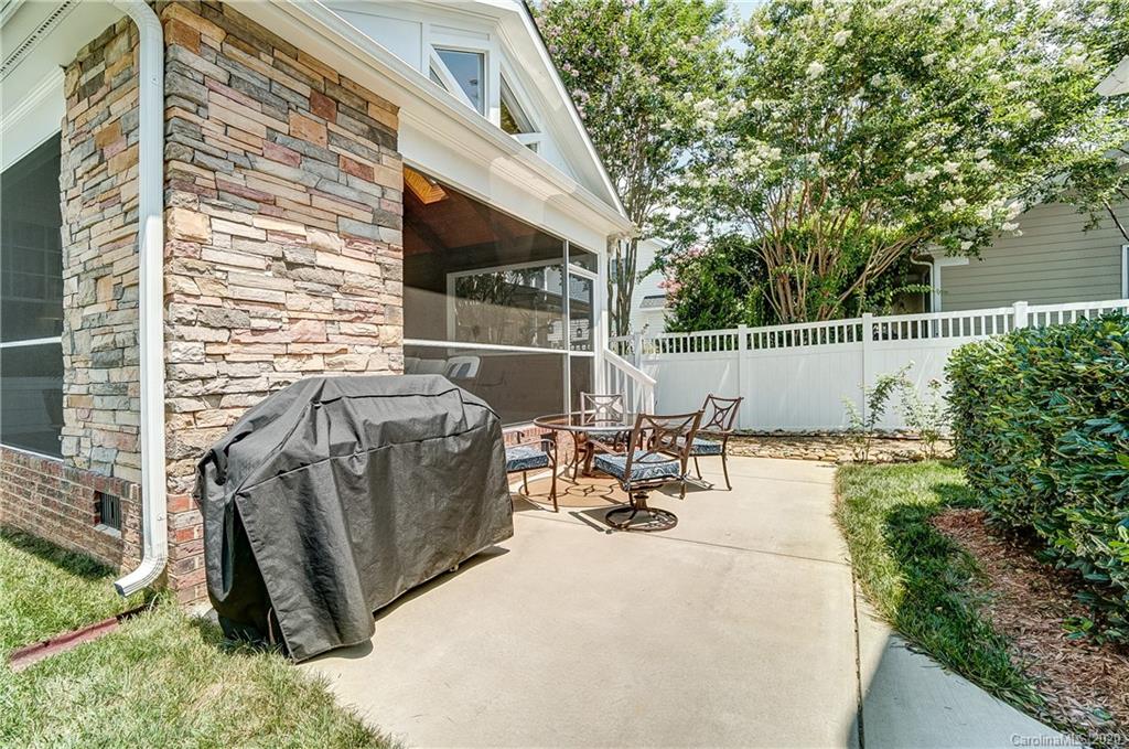 694 Revival Row Fort Mill, SC 29708 - Photo 40 of 46 a view of a patio with table and chairs and potted plants