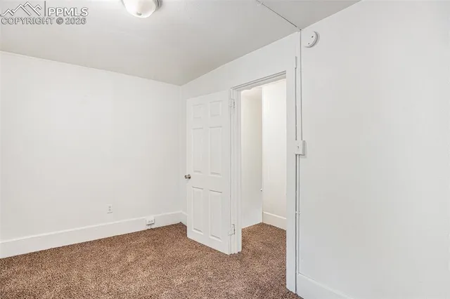 a view of an empty room