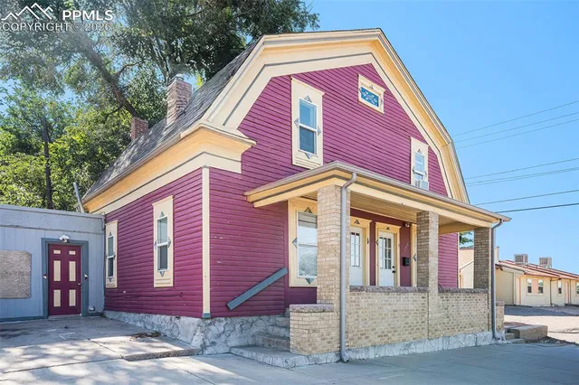 a front view of a house