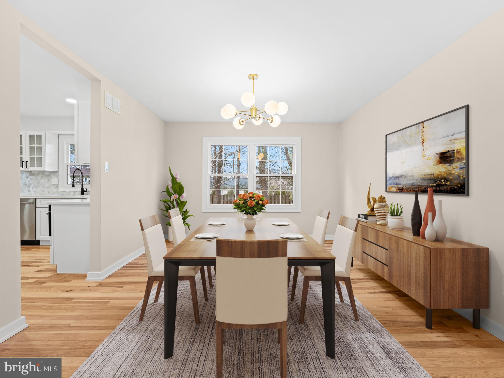 972 Roeloffs Road Yardley, PA 19067 - Photo 11 of 64 a view of a dining room with furniture window and wooden floor