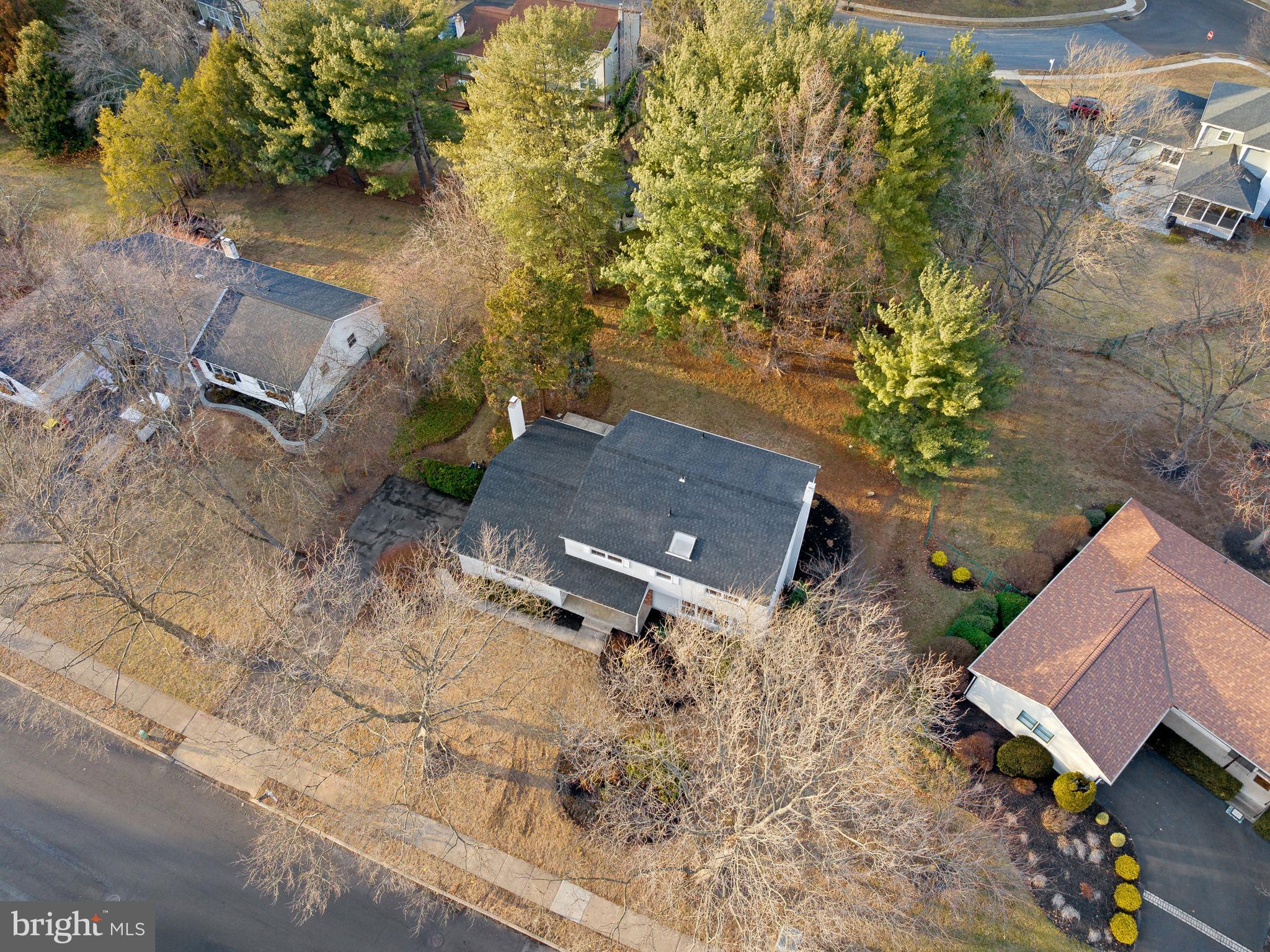 972 Roeloffs Road Yardley, PA 19067 - Photo 62 of 64 an aerial view of a house with a yard
