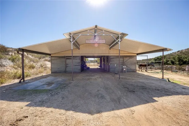 a view of a swimming pool with an ocean view