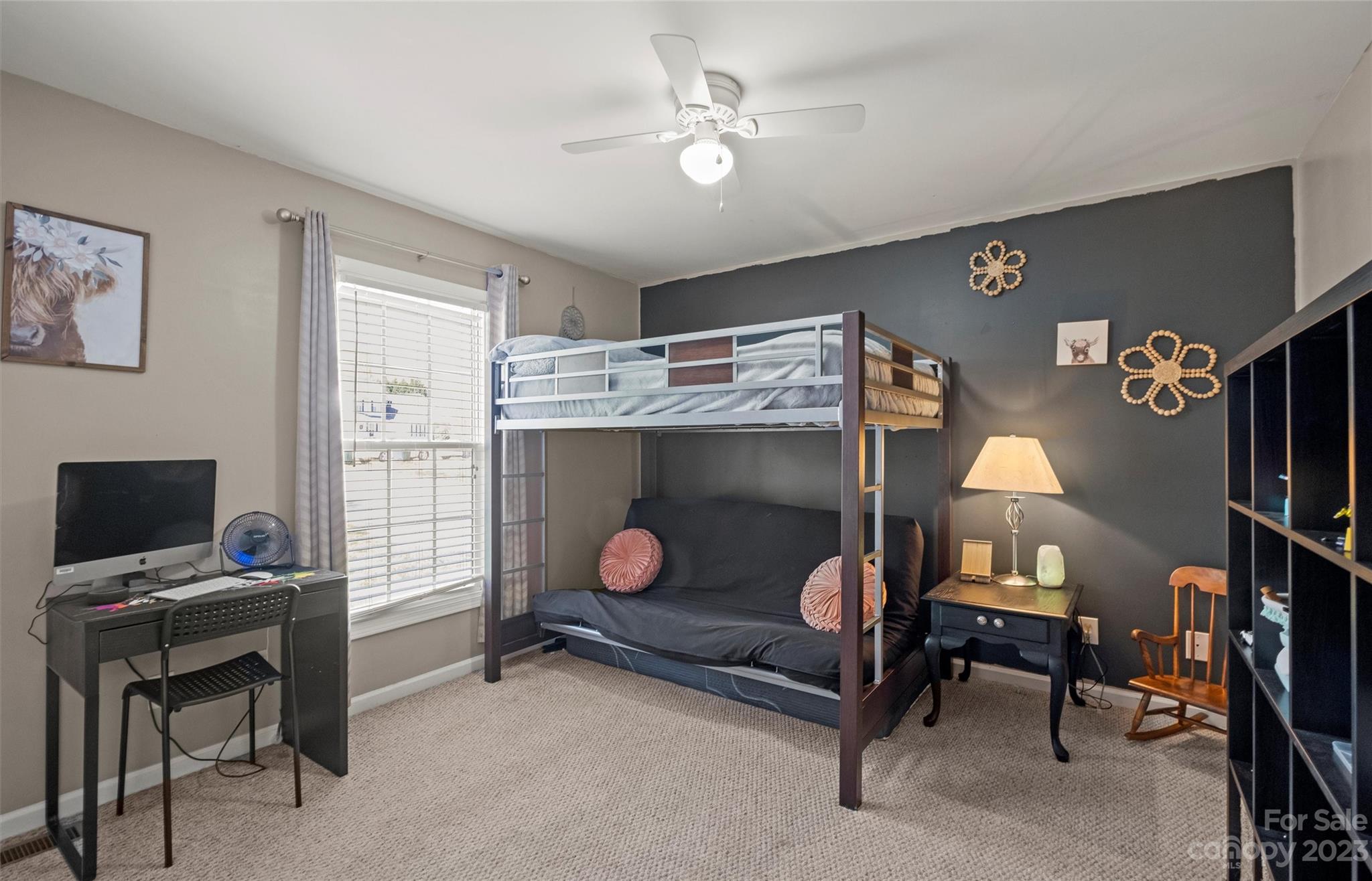 614 Maple Ridge Circle Salisbury, NC 28147 - Photo 29 of 46 a bedroom with a bunk bed and a desk