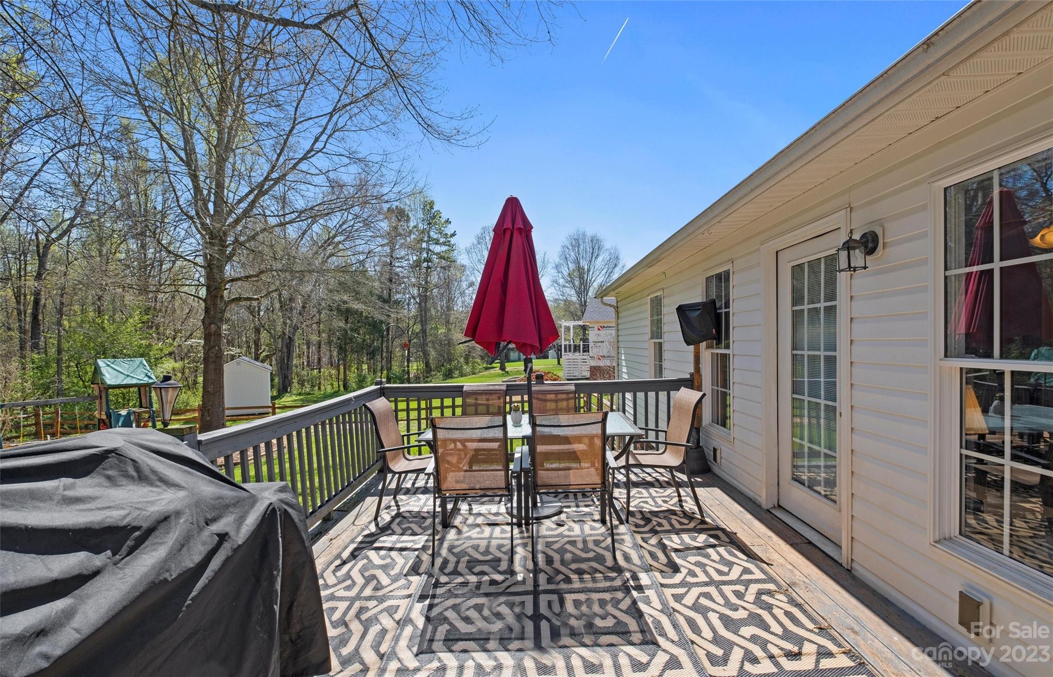614 Maple Ridge Circle Salisbury, NC 28147 - Photo 36 of 46 a view of a two chairs and table in the balcony