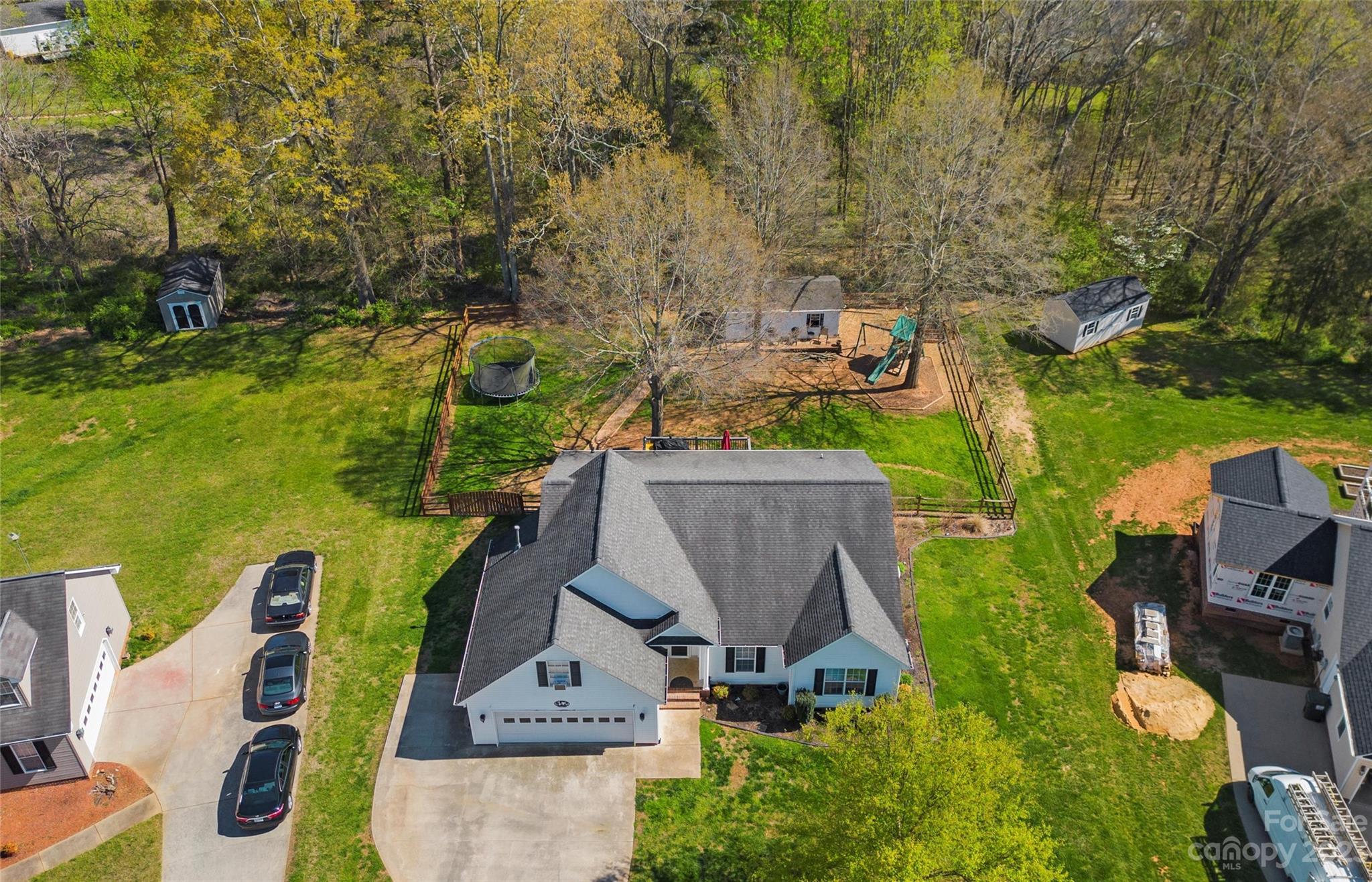 614 Maple Ridge Circle Salisbury, NC 28147 - Photo 6 of 46 an aerial view of a house with garden space and ocean view