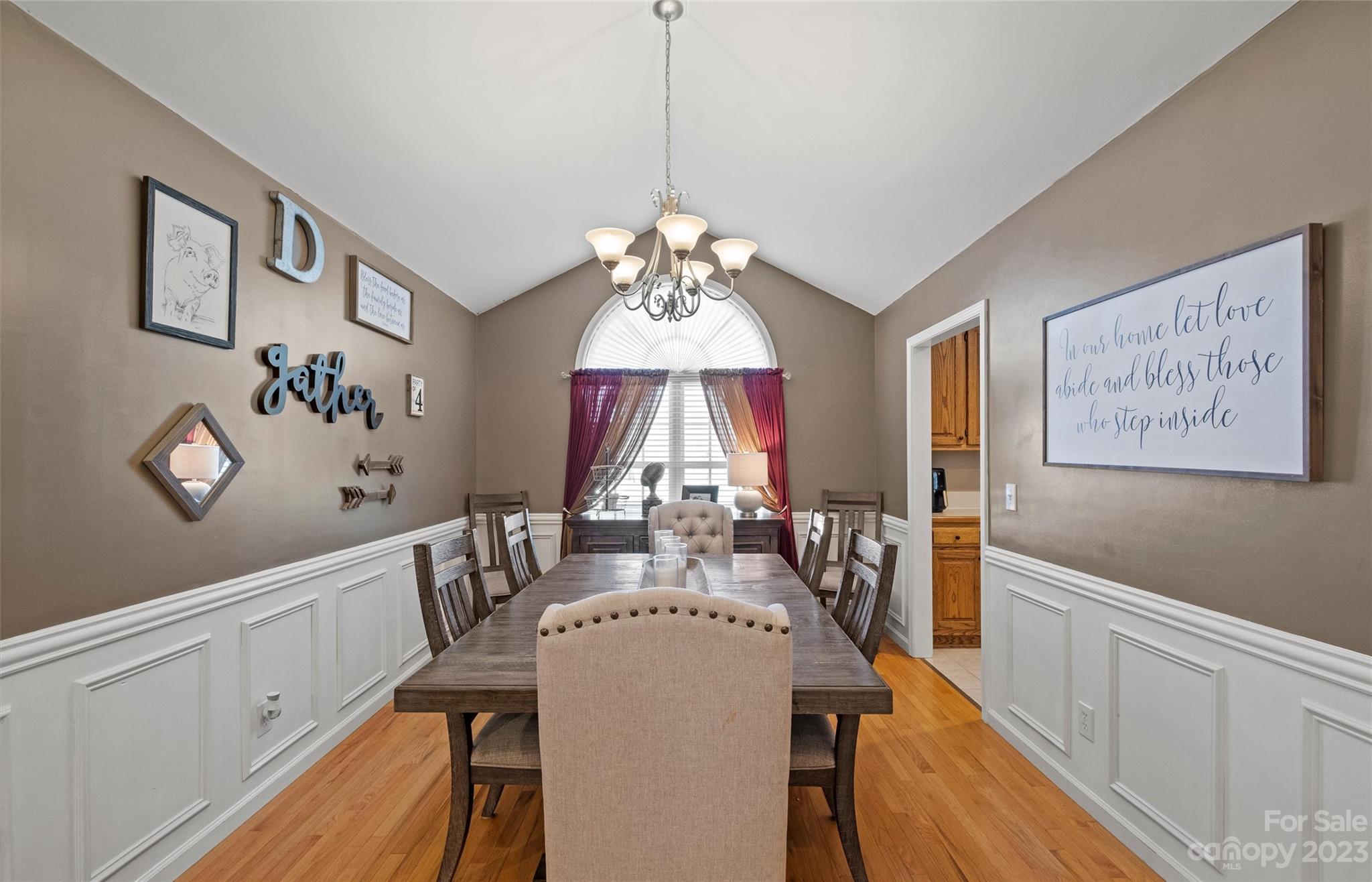 614 Maple Ridge Circle Salisbury, NC 28147 - Photo 8 of 46 a view of a dining room with furniture window and wooden floor