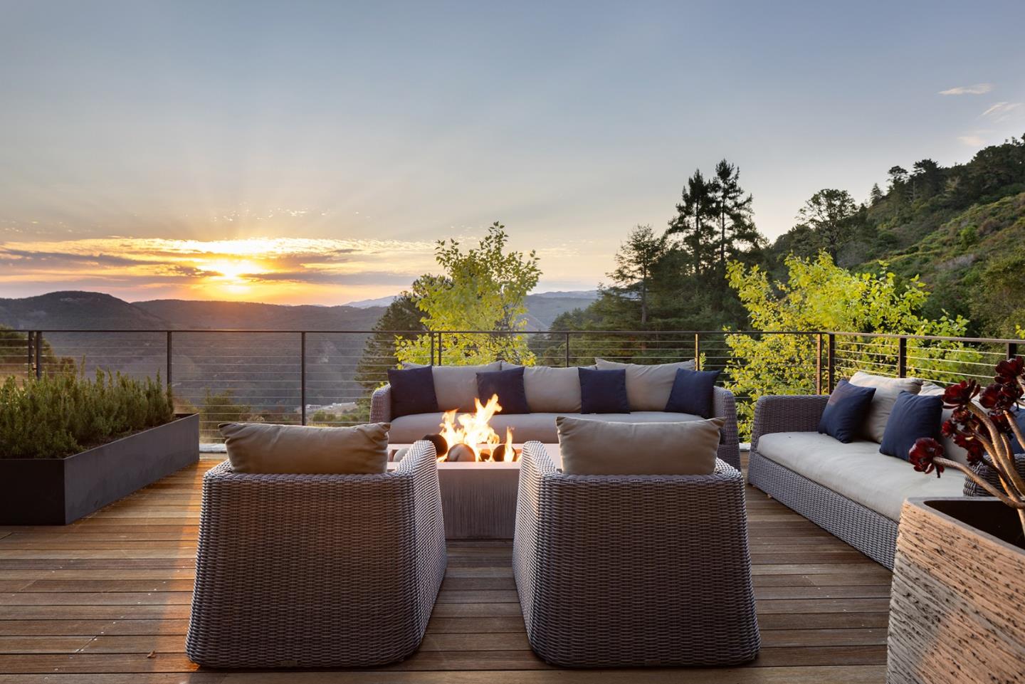 19 Rancho San Carlos Road Carmel, CA 93923 - Photo 25 of 30 a outdoor living space with furniture and city view