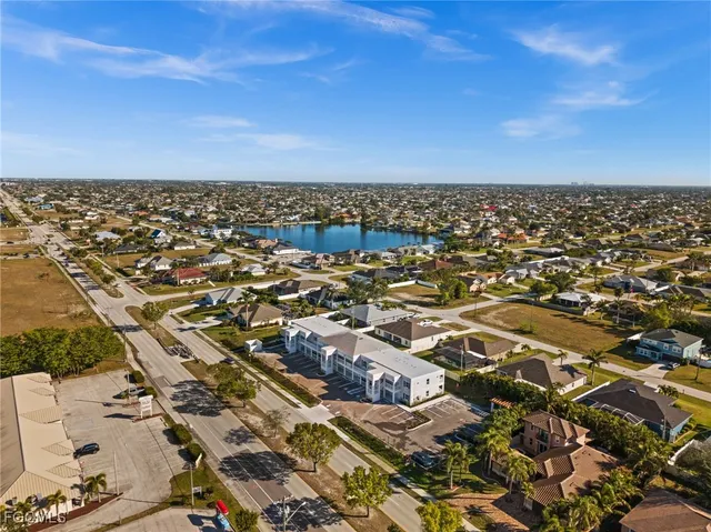 an aerial view of a city