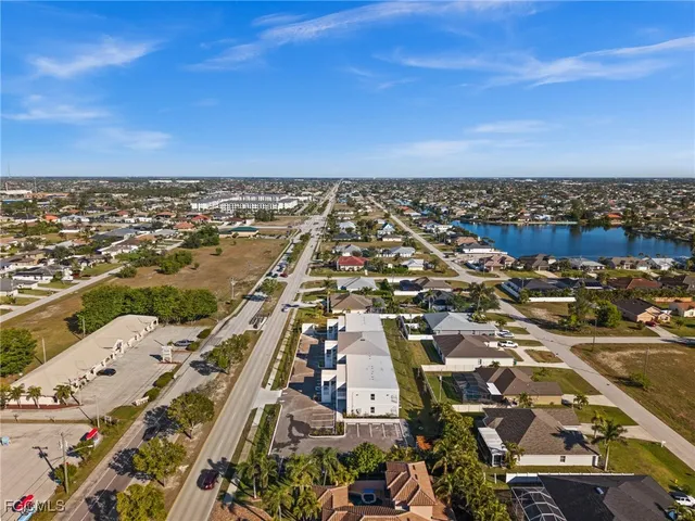 an aerial view of a city