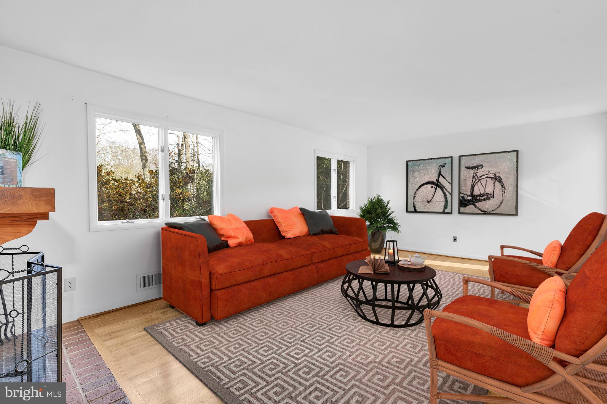 11241 Handlebar Road Reston, VA 20191 - Photo 8 of 78 Living Room (with virtual staging)