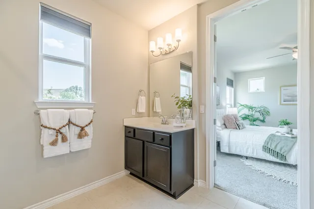 a view of living room and bedroom