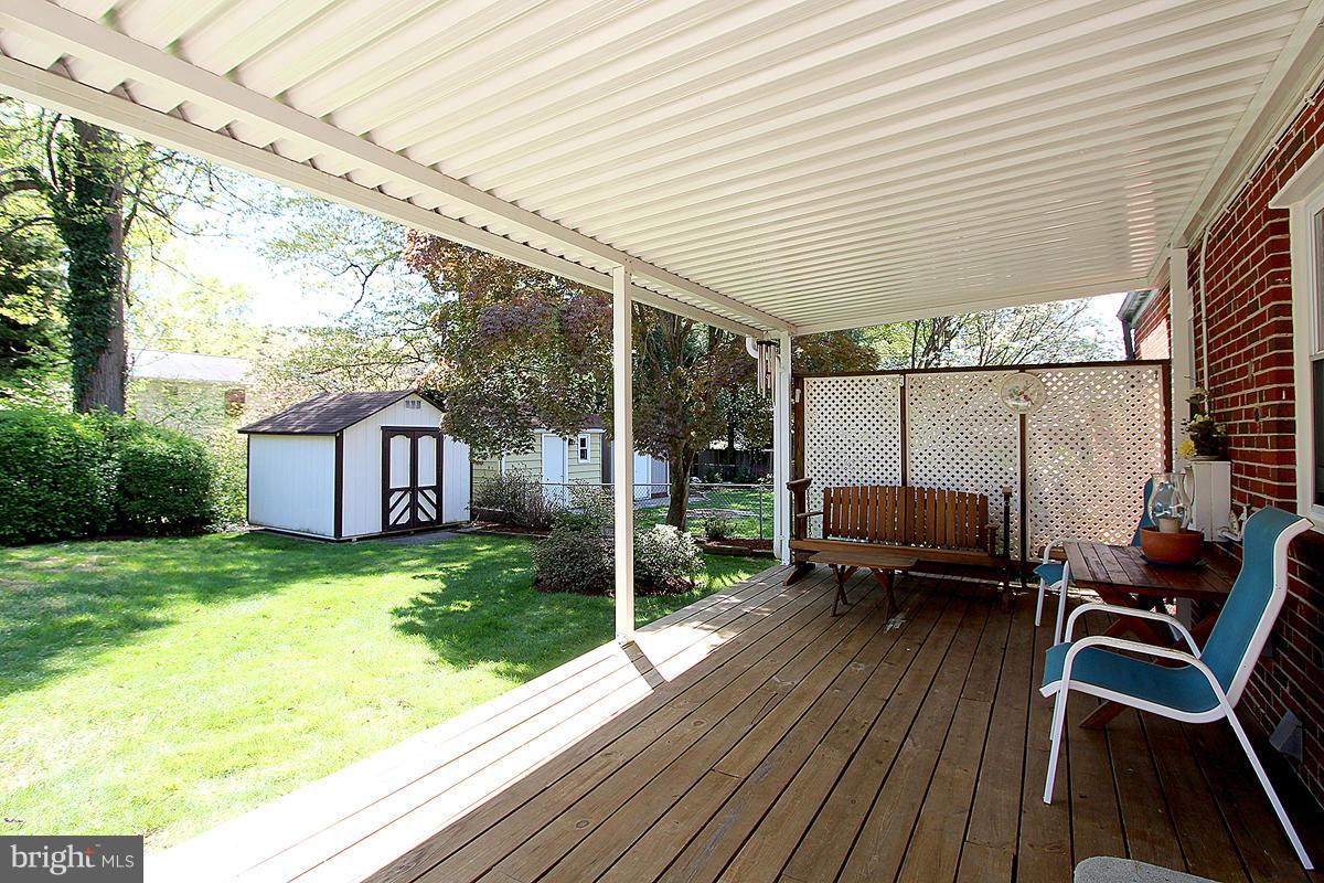 10011 Portland Road Silver Spring, MD 20901 - Photo 19 of 24 Overlooking rear yard and tool shed