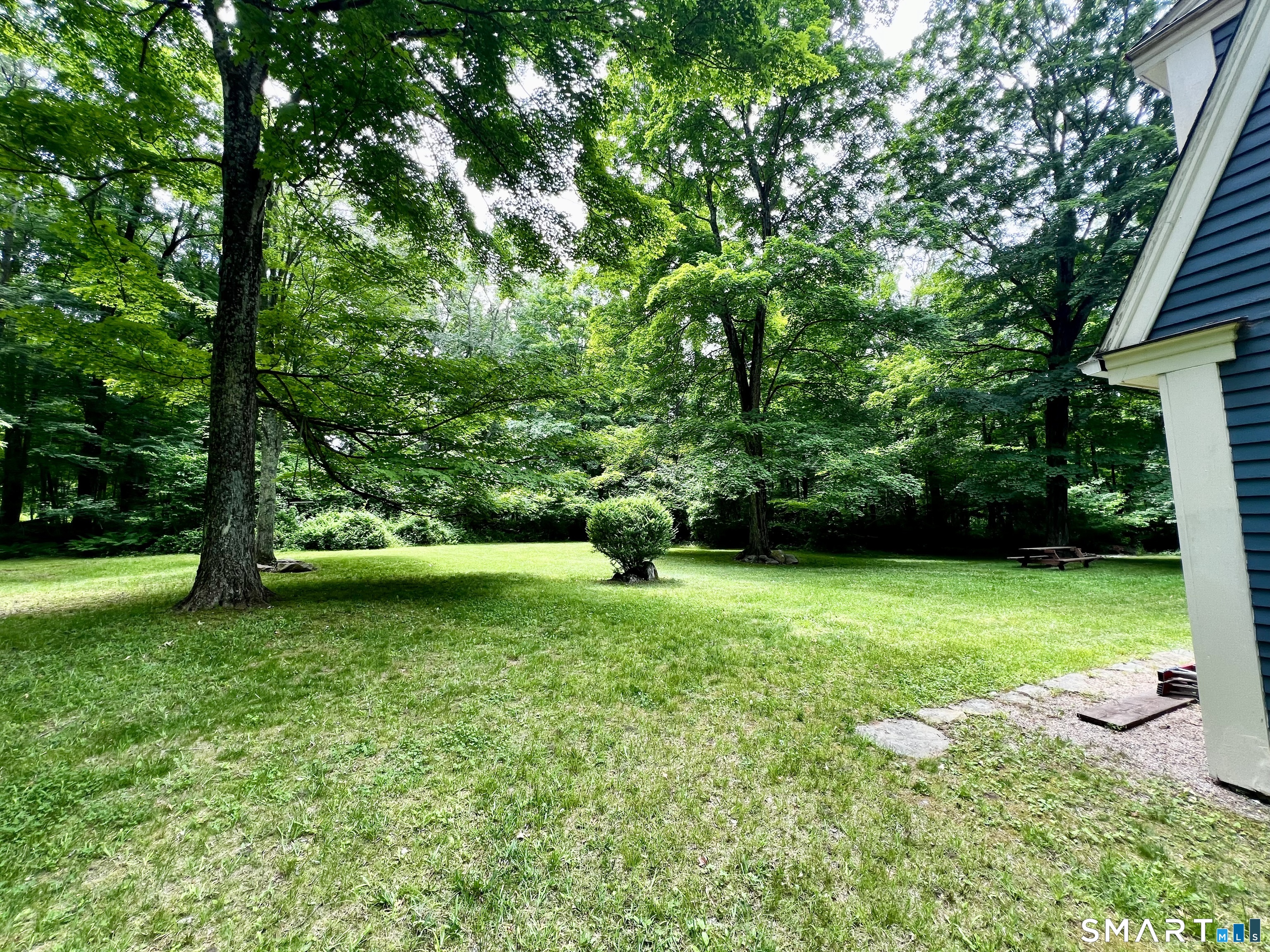 38 Clark Hill Road East Haddam, CT 06423 - Photo 3 of 35 a view of a backyard with a garden