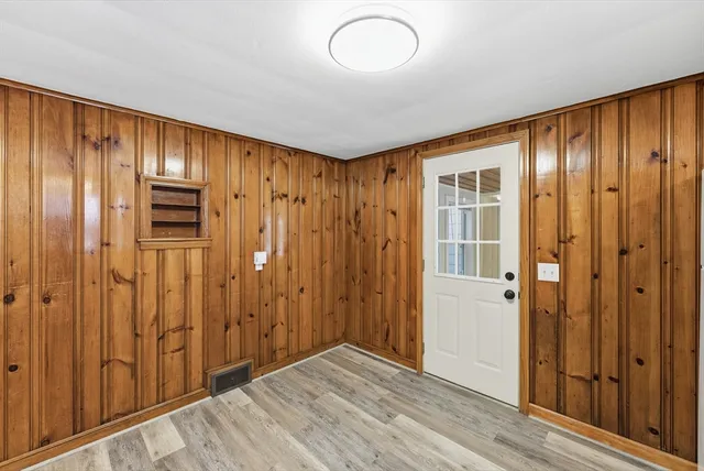 wooden floor in an empty room