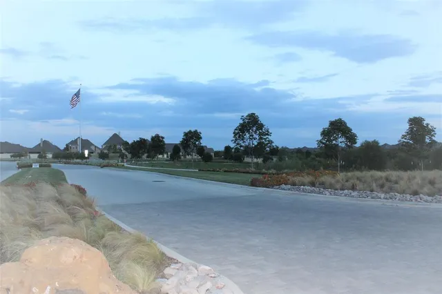 a view of road with a building