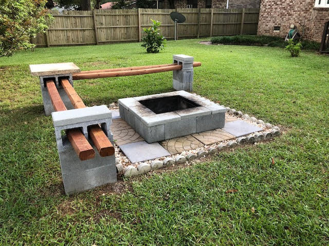 214 Lodgepole Road Ladson, SC 29456 - Photo 39 of 44 Backyard Firepit