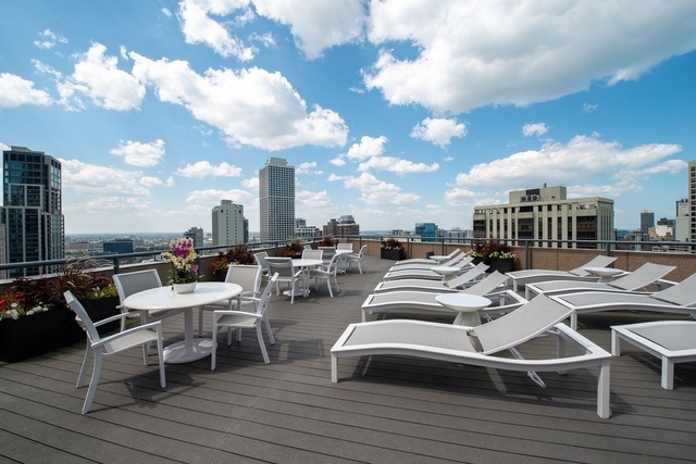 950 North Michigan Avenue, Unit 3705 Chicago, IL 60611 - Photo 41 of 47 a view of a terrace with furniture