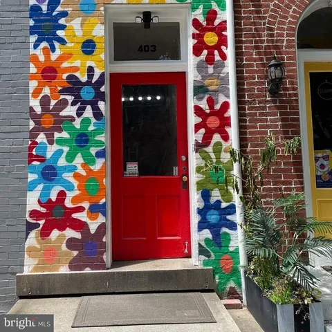 a view of street with sitting area