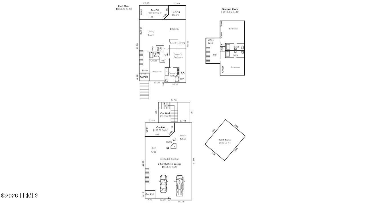 85 Fort Fremont Road St. Helena Island, SC 29920 - Photo 66 of 66 Floor plan