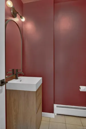a bathroom with a shower and a toilet