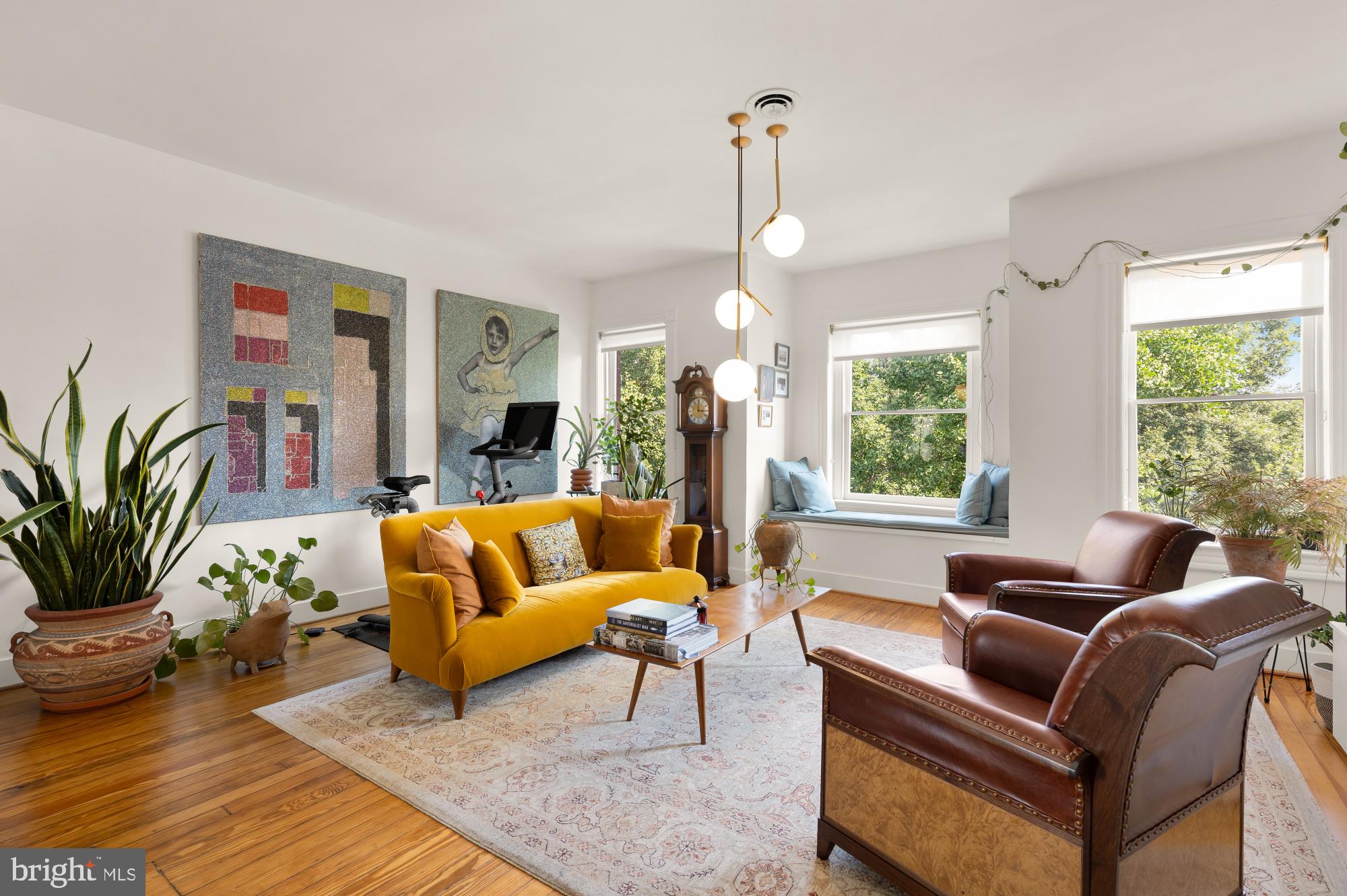 3022 R Street Northwest, Unit 3 Washington, DC 20007 - Photo 12 of 22 a living room with furniture and a large window