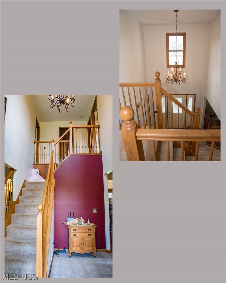 3810 Dawley Road Ravenna, OH 44266 - Photo 16 of 35 Collage of the 2-story foyer with views up & down