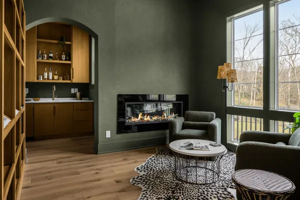 a kitchen with stainless steel appliances a sink stove and refrigerator