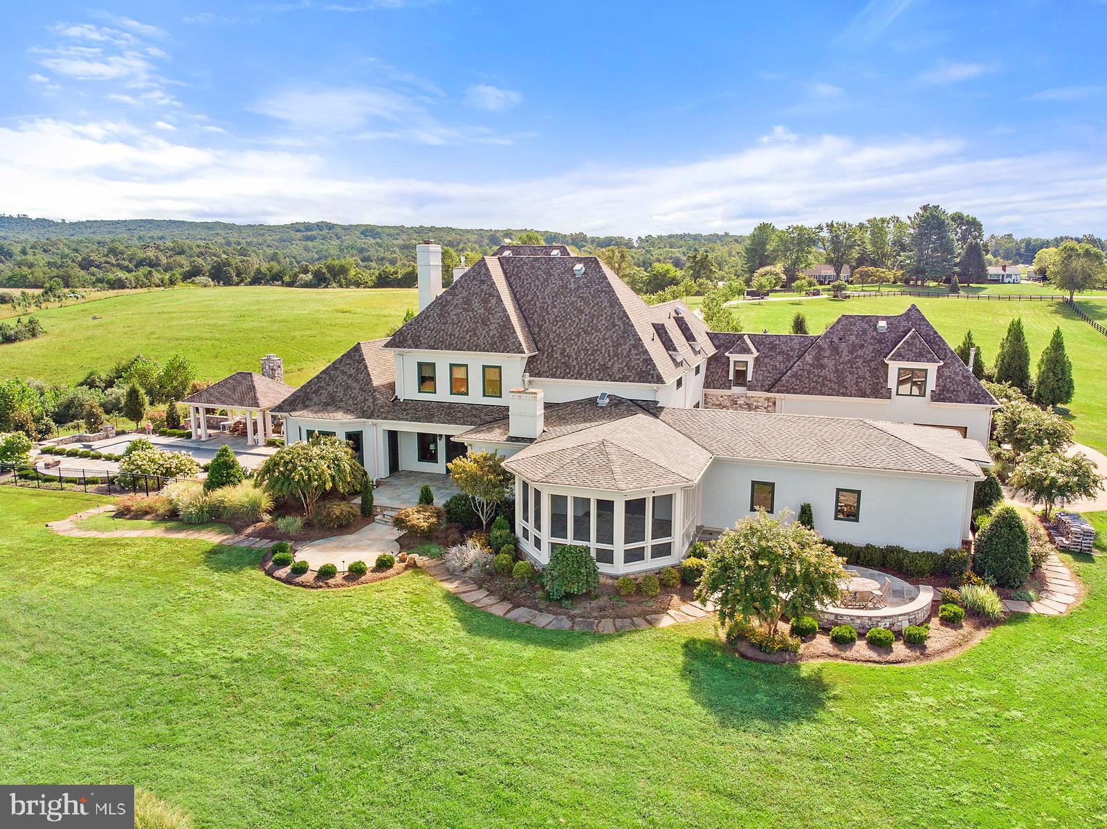 13036 Old Stillhouse Road Boston, VA 22713 - Photo 39 of 75 a aerial view of a house with swimming pool garden and lake view