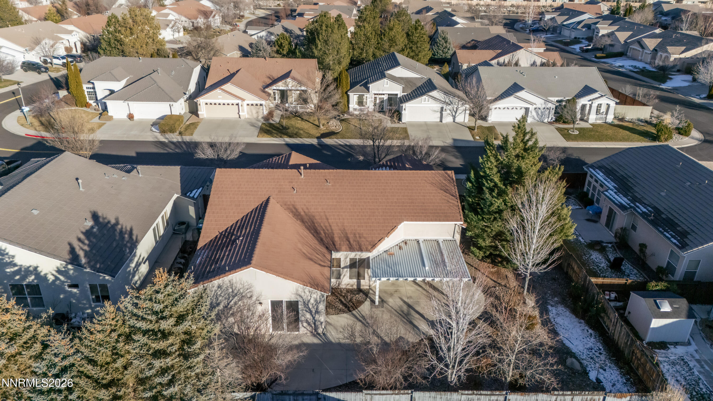 10145 Lucente Way Reno, NV 89521 - Photo 51 of 54 an aerial view of a house with a yard