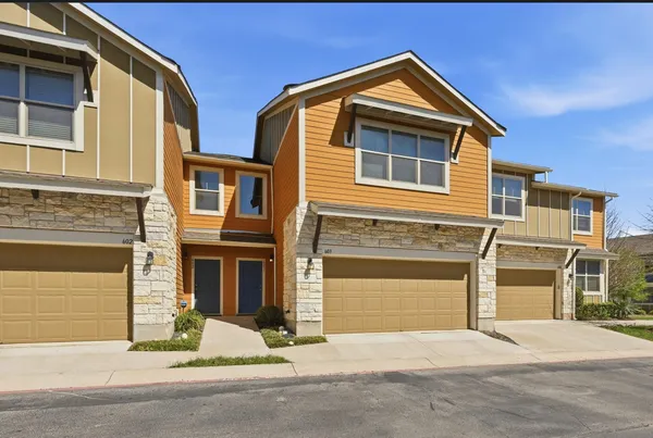 a front view of a house