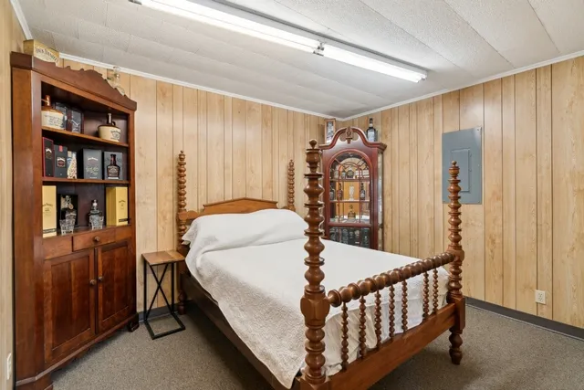 a front view of house with a yard and trees