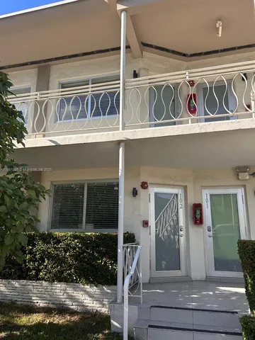 a front view of a building