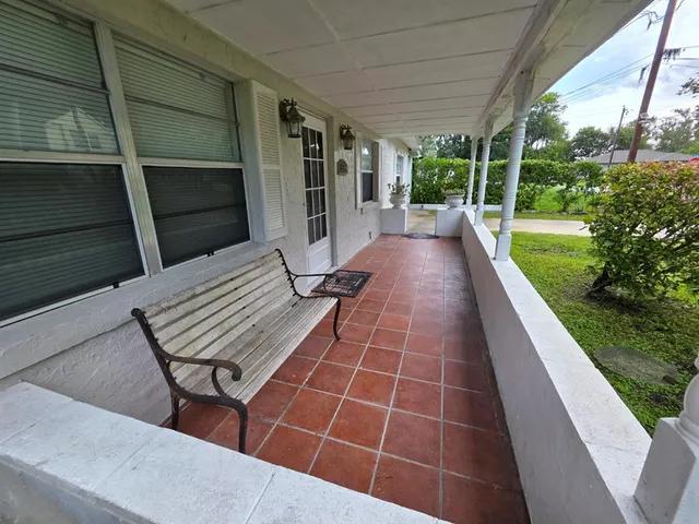 a view of outdoor space with seating area