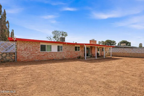 a view of a house with a patio