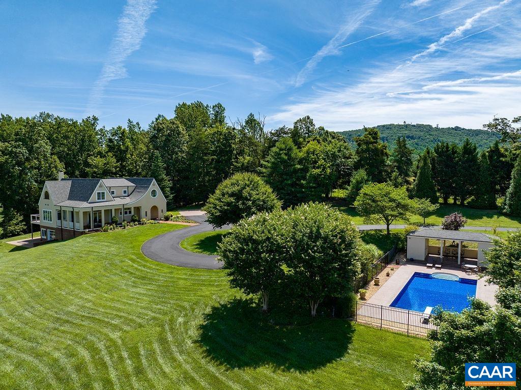 1812 Frays Mill Road Ruckersville, VA 22968 - Photo 47 of 74 an aerial view of house with yard swimming pool and outdoor seating