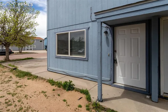 a front view of a house