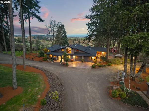 a view of outdoor space with garden