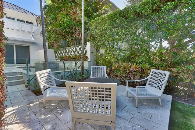 a view of outdoor space with a patio