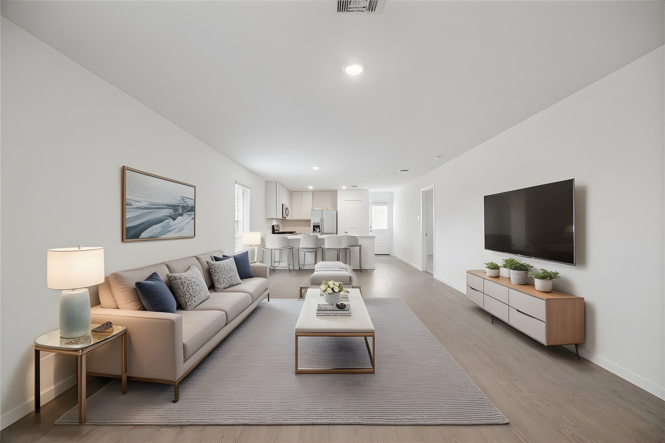 18015 Trepito Avenue New Caney, TX 77357 - Photo 3 of 14 a living room with furniture and a flat screen tv