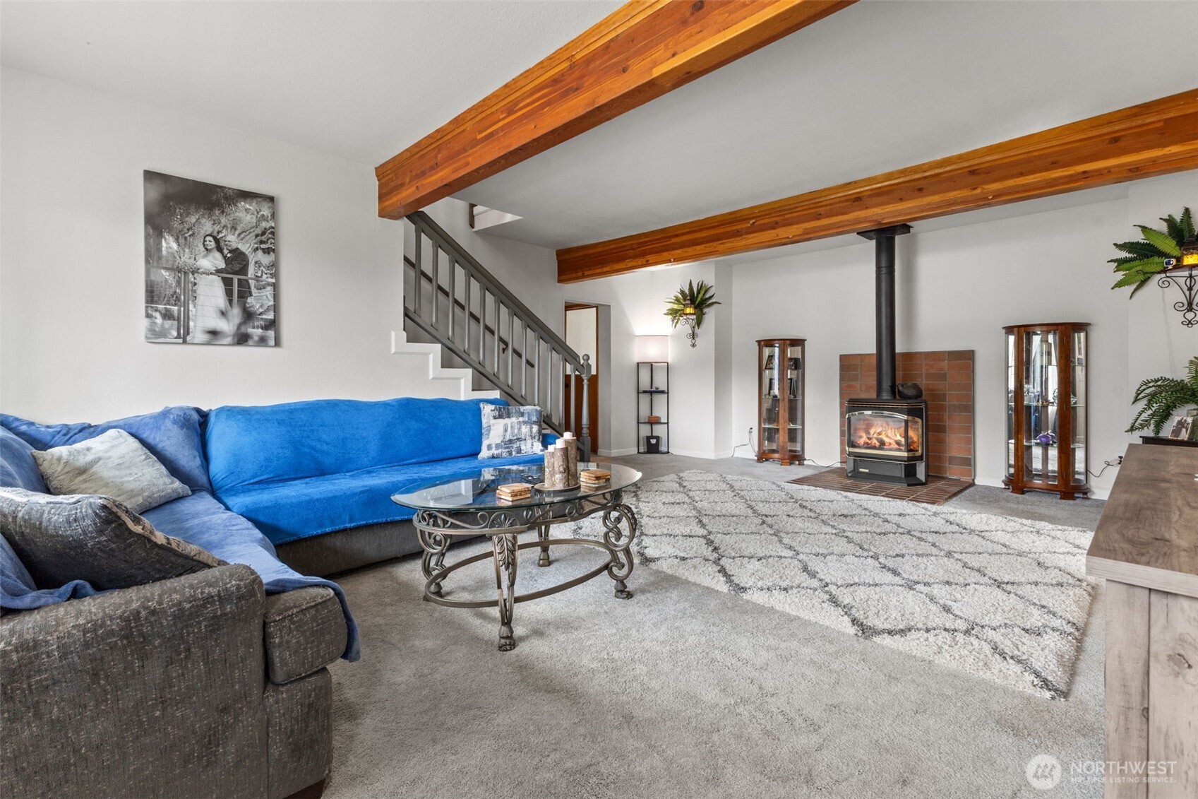 545 Davis Lake Road Morton, WA 98356 - Photo 4 of 32 a living room with furniture and a fireplace